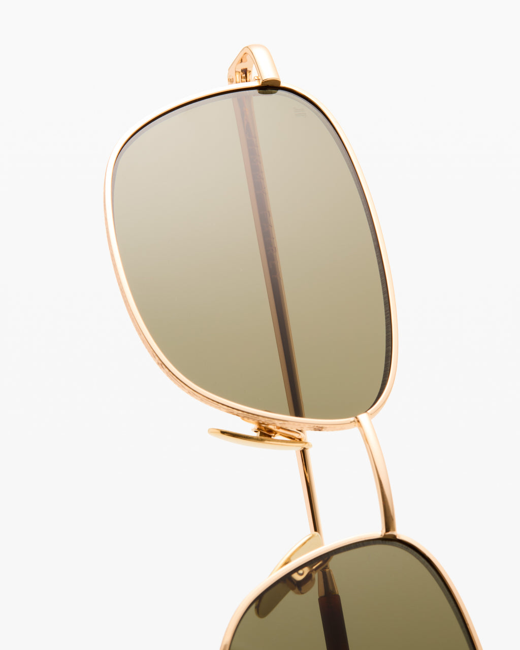 The Freddy Rechteckig Herren-Sonnenbrillen in Gold