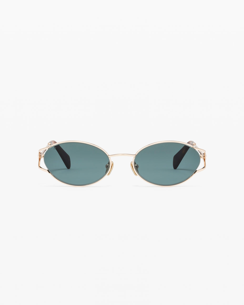 The Zelie Oval Damen-Sonnenbrillen in Gold