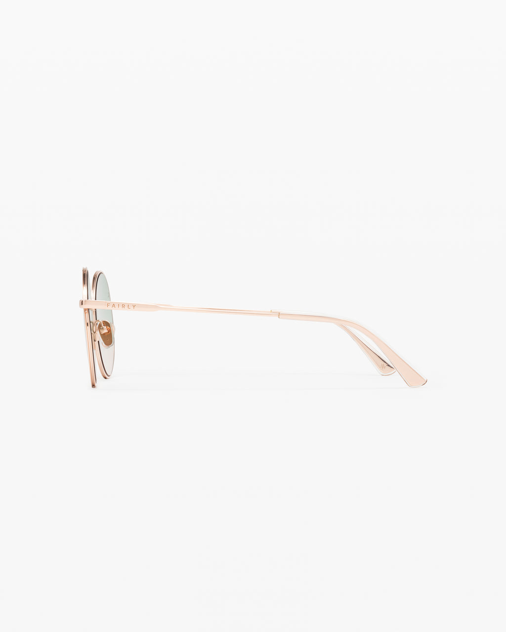 The Caly JF Colors Round Women's Sunglasses in Gold