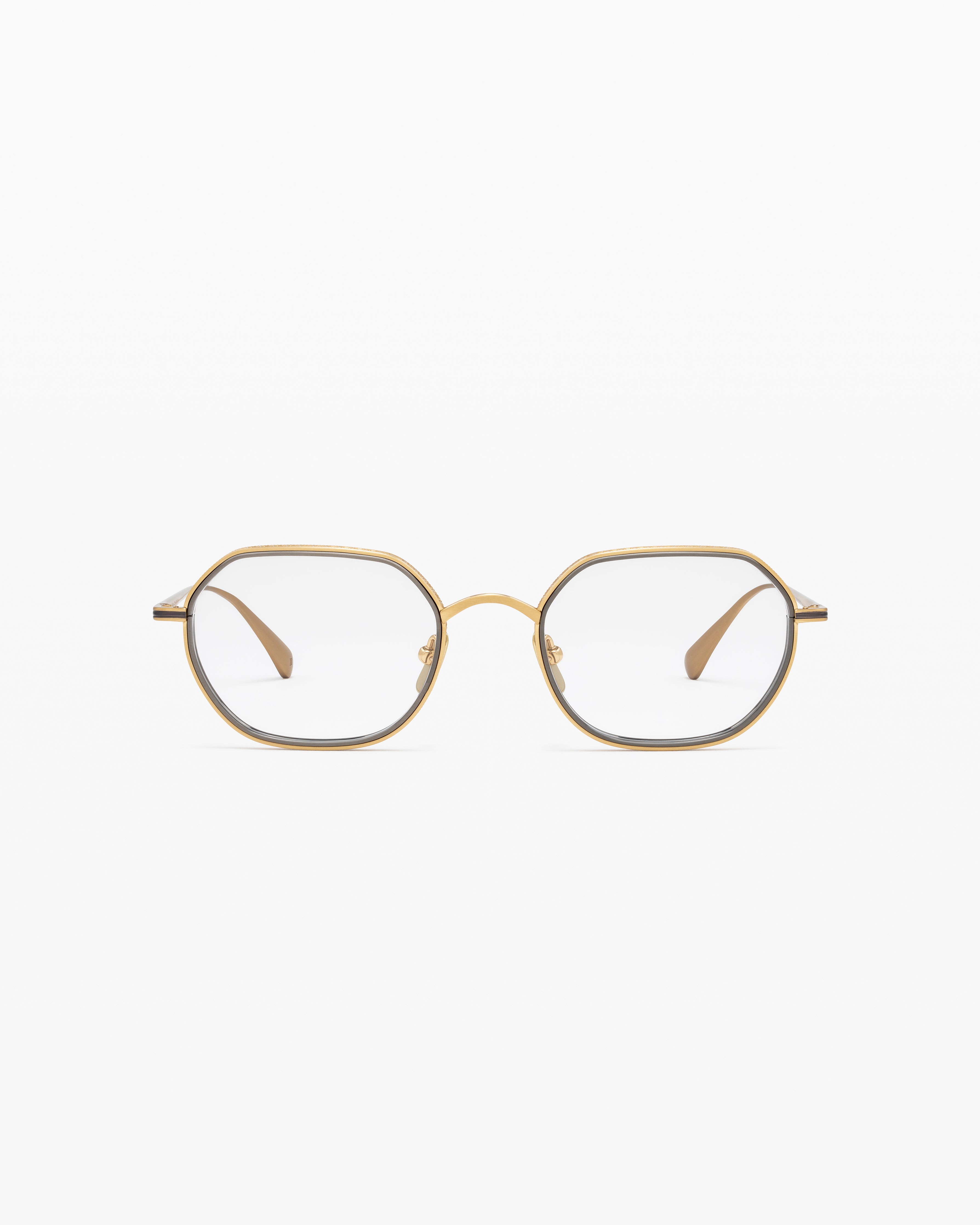The Kyo Round Men's Eyeglasses in Gold
