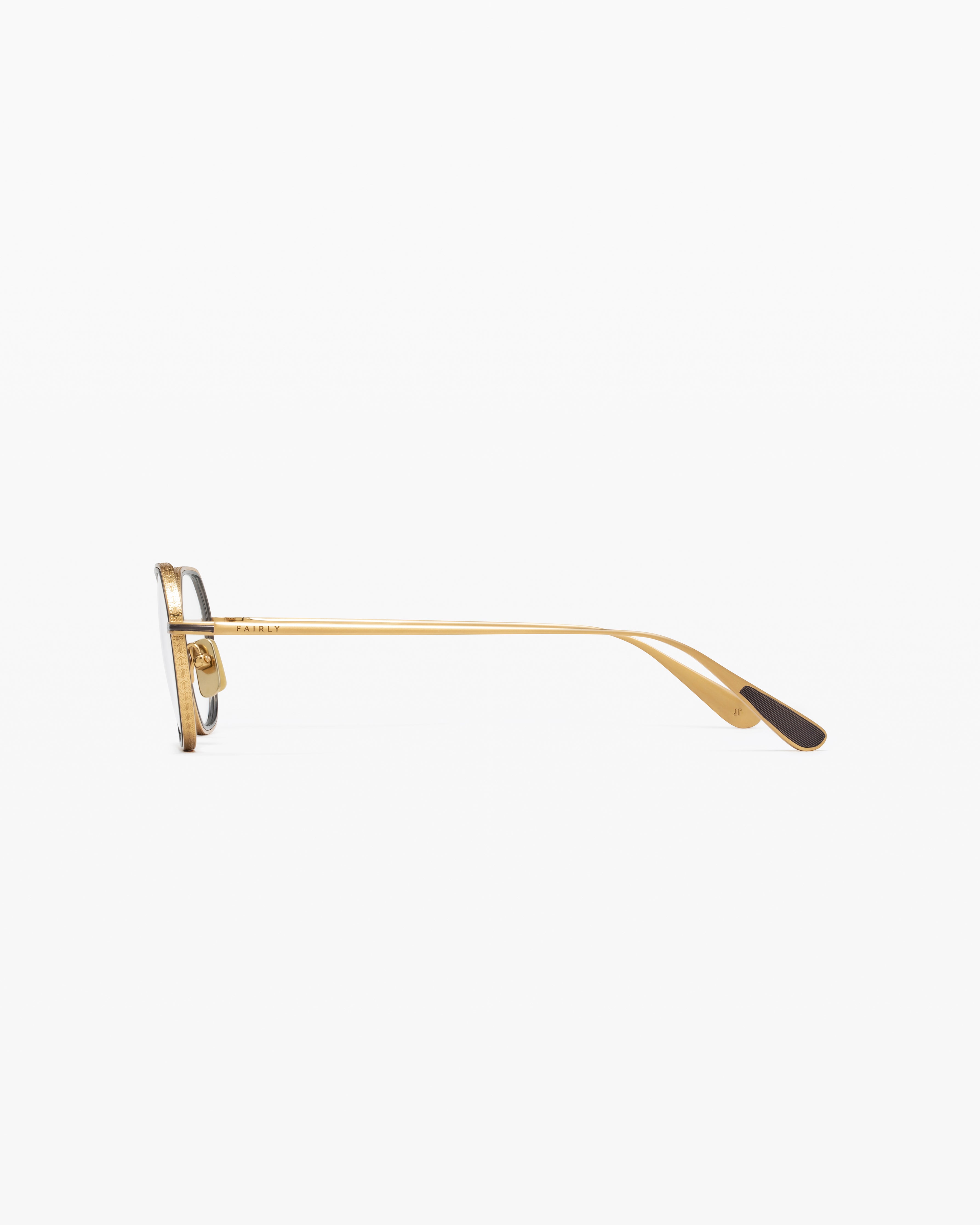 The Kyo Round Men's Eyeglasses in Gold