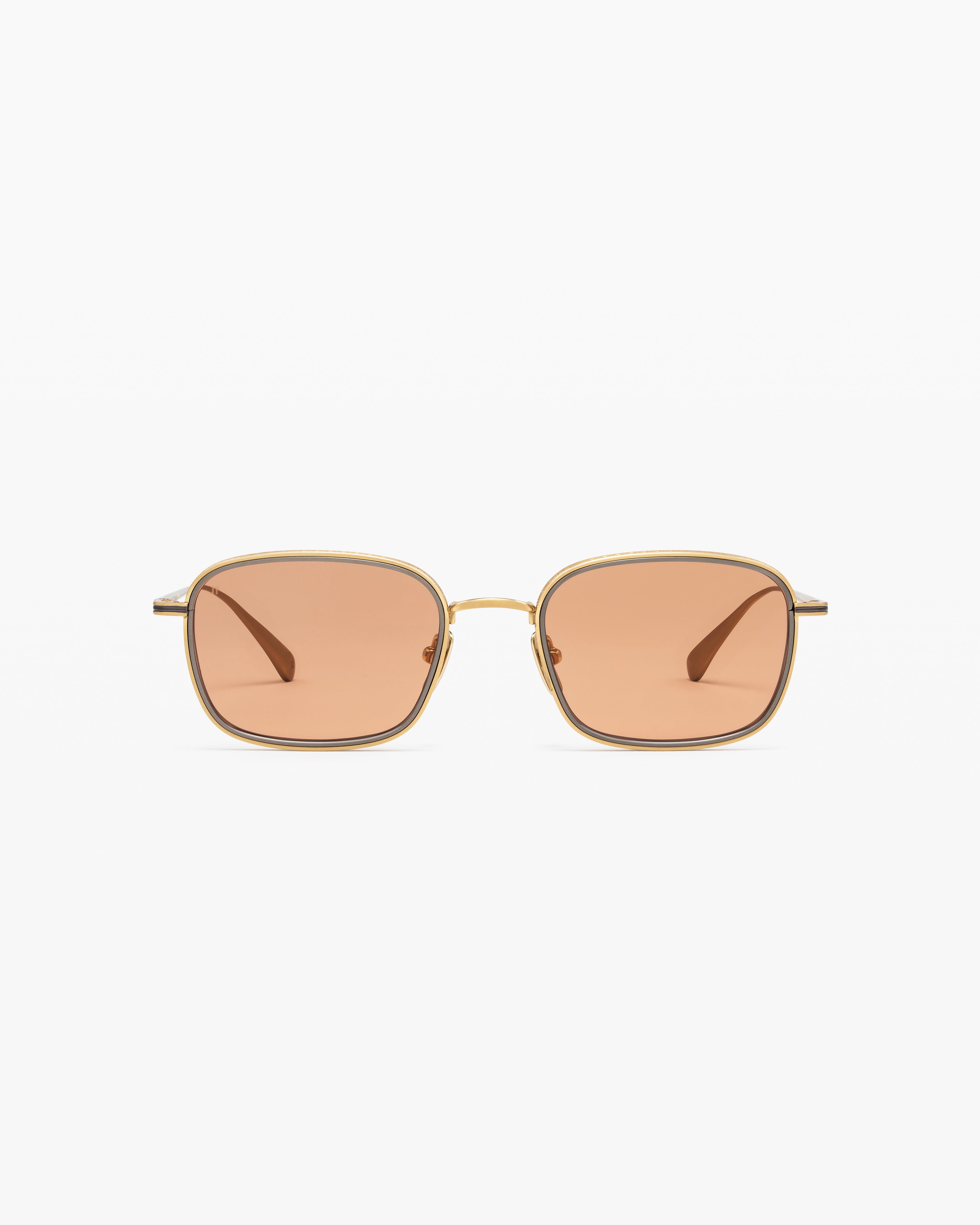 The Yoshi Rectangular Men's Sunglasses in Gold