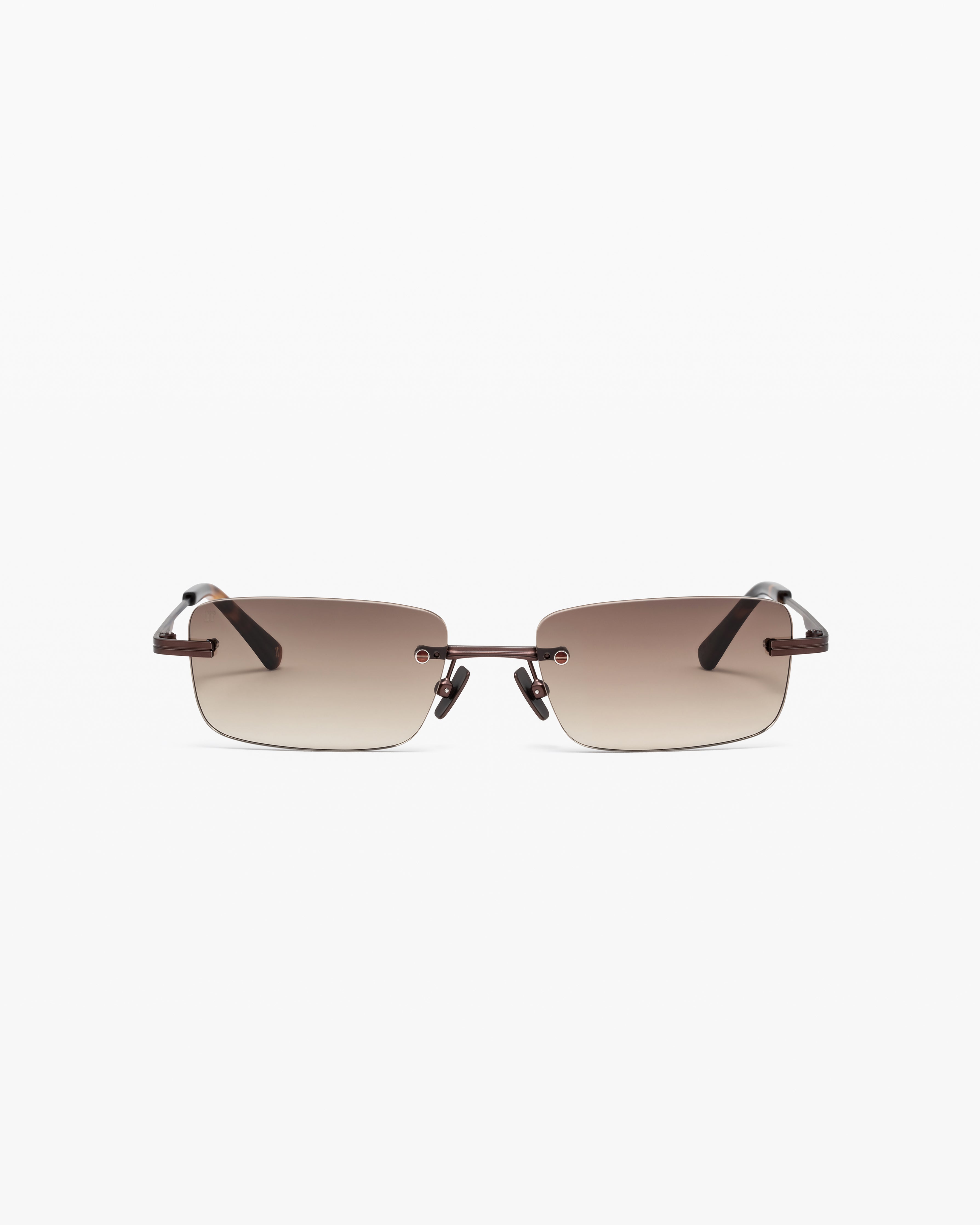 The Zany Rectangular Men's Sunglasses in Brown