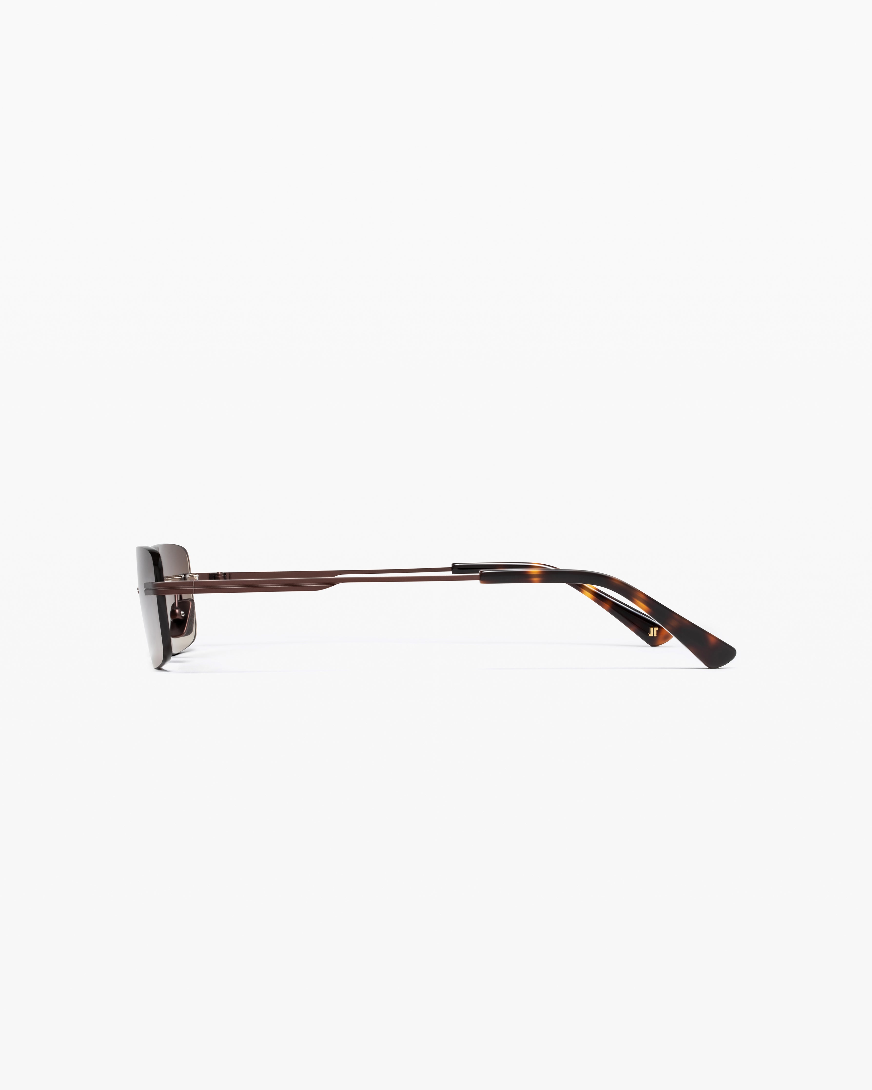 The Zany Rectangular Men's Sunglasses in Brown