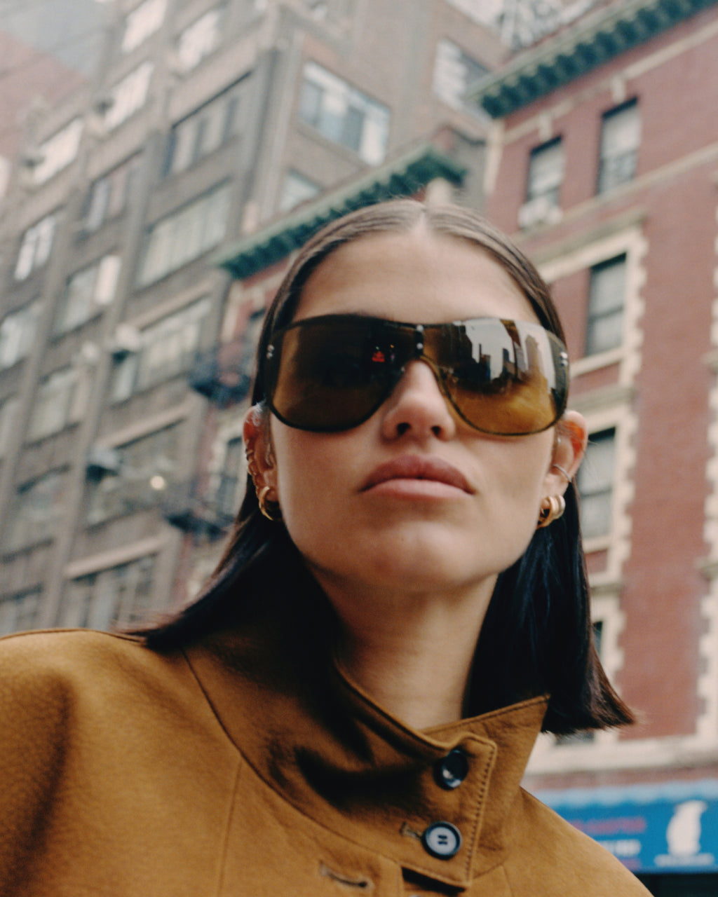 The Brooklyn Aviator Damen-Sonnenbrillen in Silber