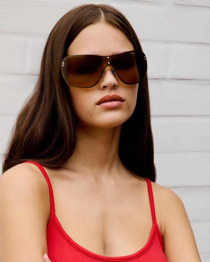 The Brooklyn Aviator Women's Sunglasses in Silver