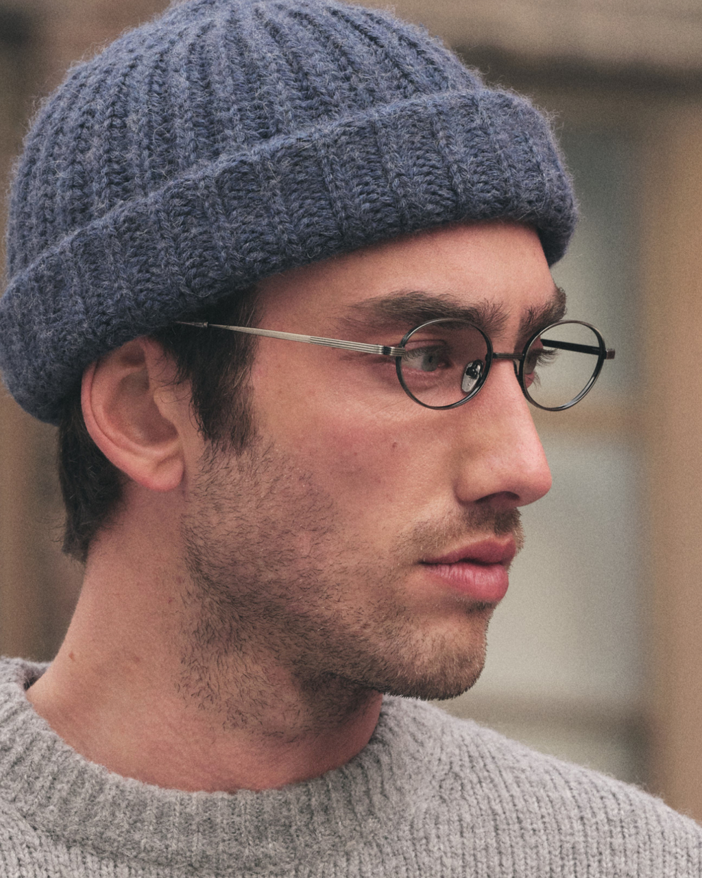 The Belmont Oval Herrenbrillen in Silber