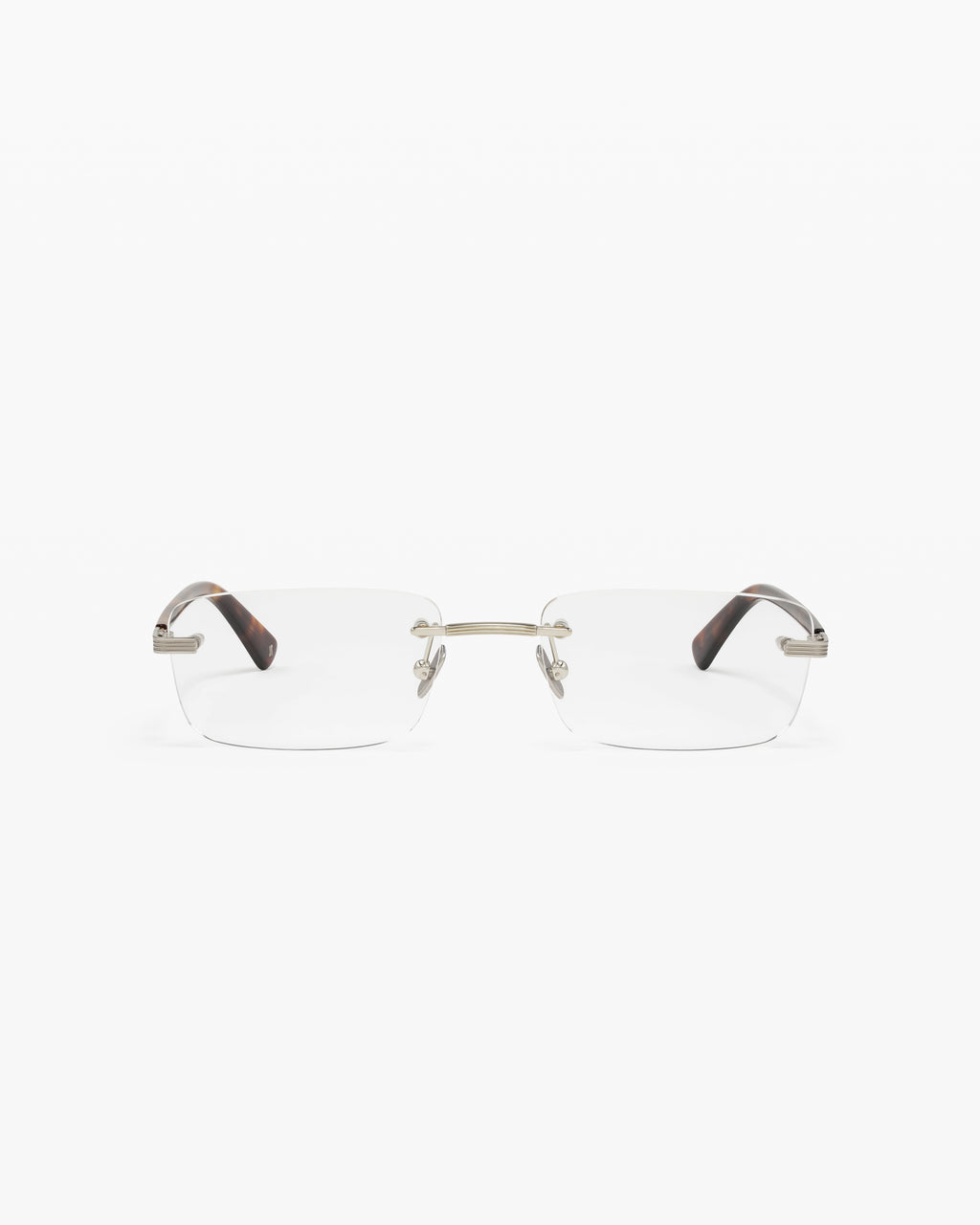 The Wald Rechteckig Herrenbrillen in Silber