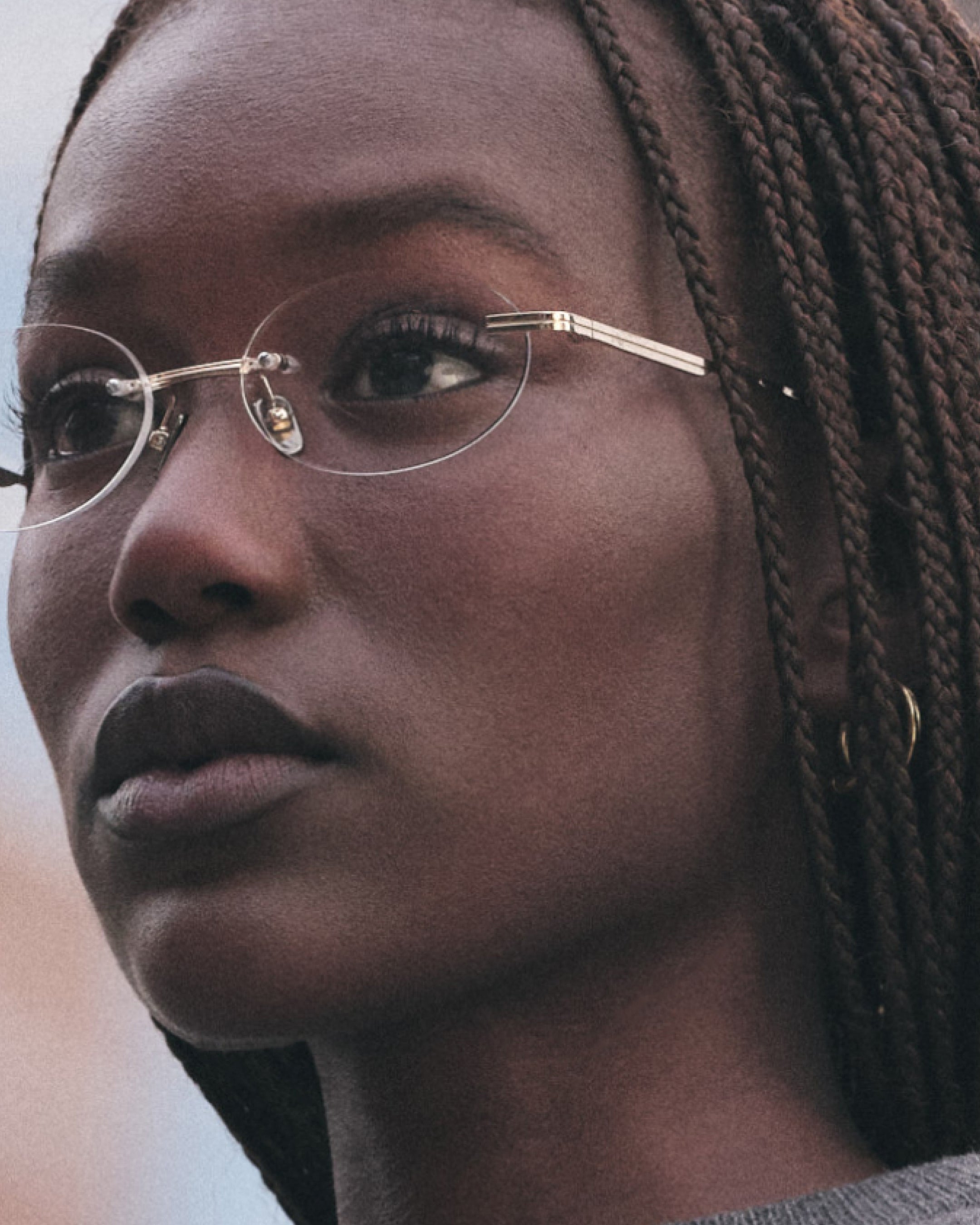 The Hudson Oval Damenbrillen in Gold