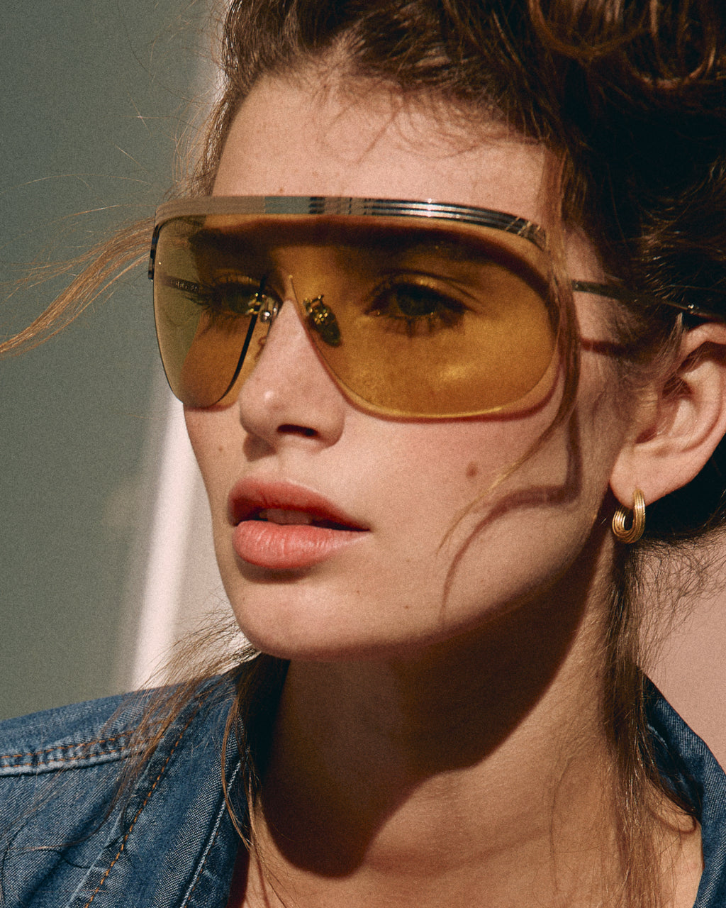 The Jojoba Aviator Women's Sunglasses in Gold