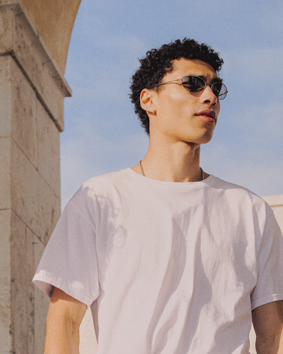 The Seed Oval Men's Sunglasses in Silver