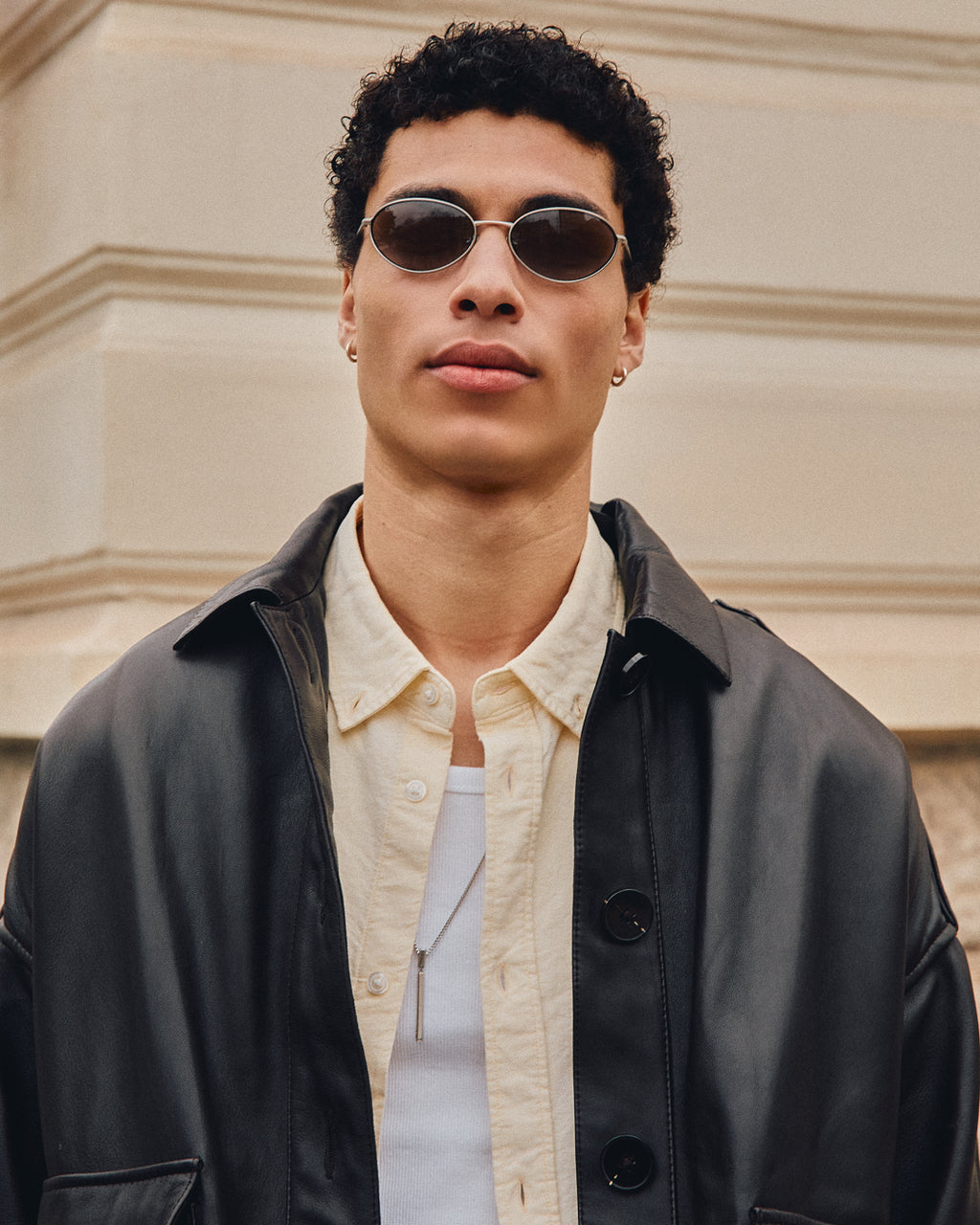 The Seed Oval Men's Sunglasses in Silver