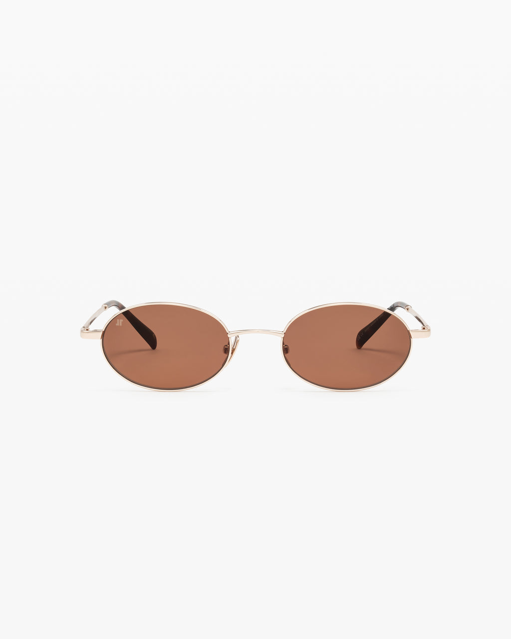The Elvie Oval Women's Sunglasses in Gold