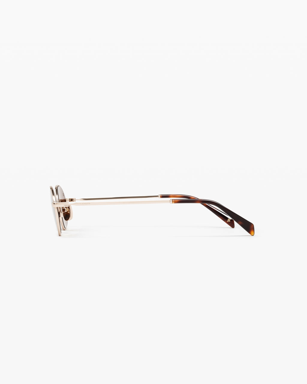 The Elvie Oval Women's Sunglasses in Gold