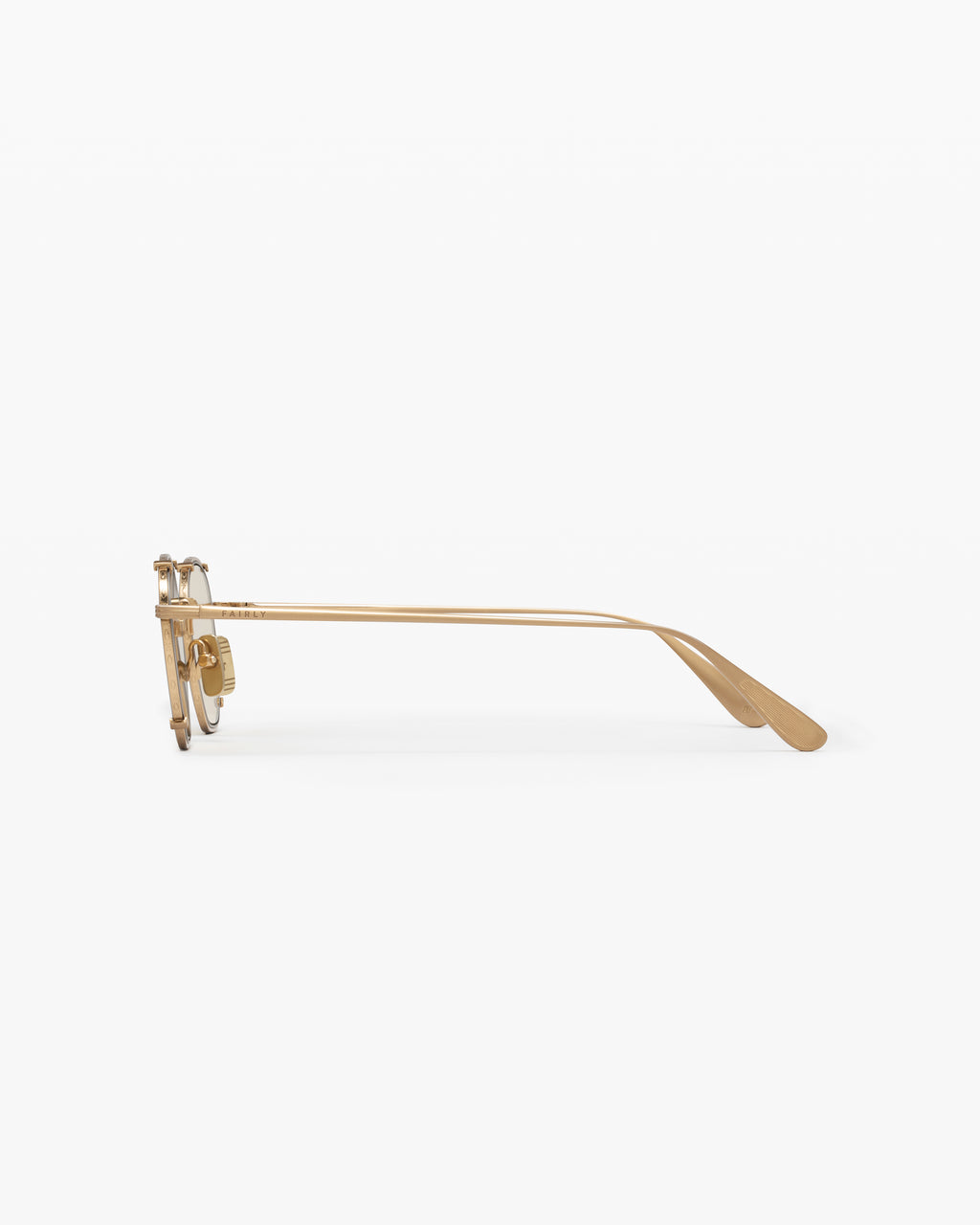 The Wave Round Men's Sunglasses in Gold
