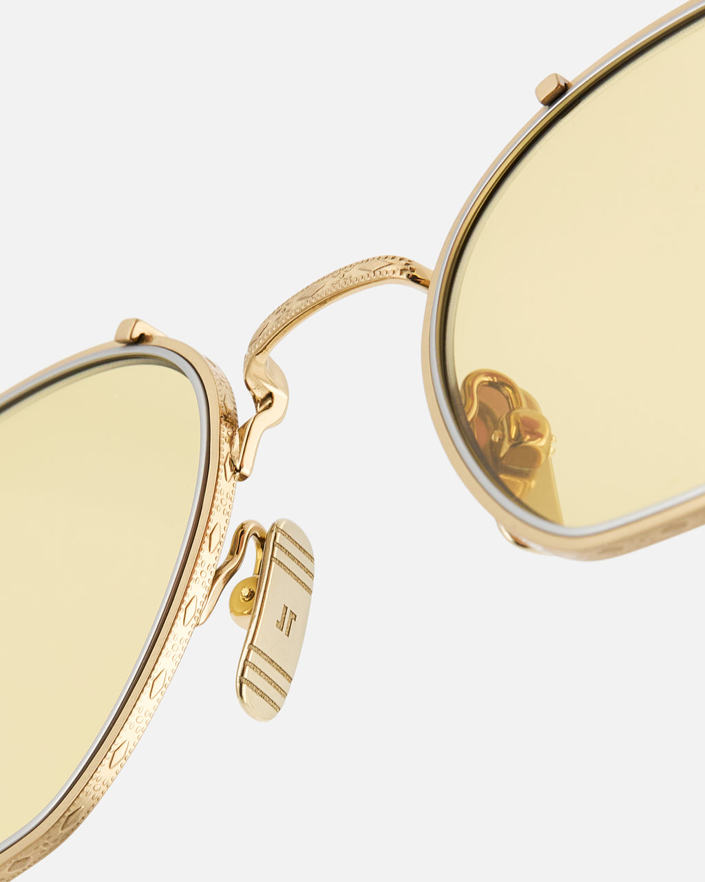 The Wave Round Men's Sunglasses in Gold