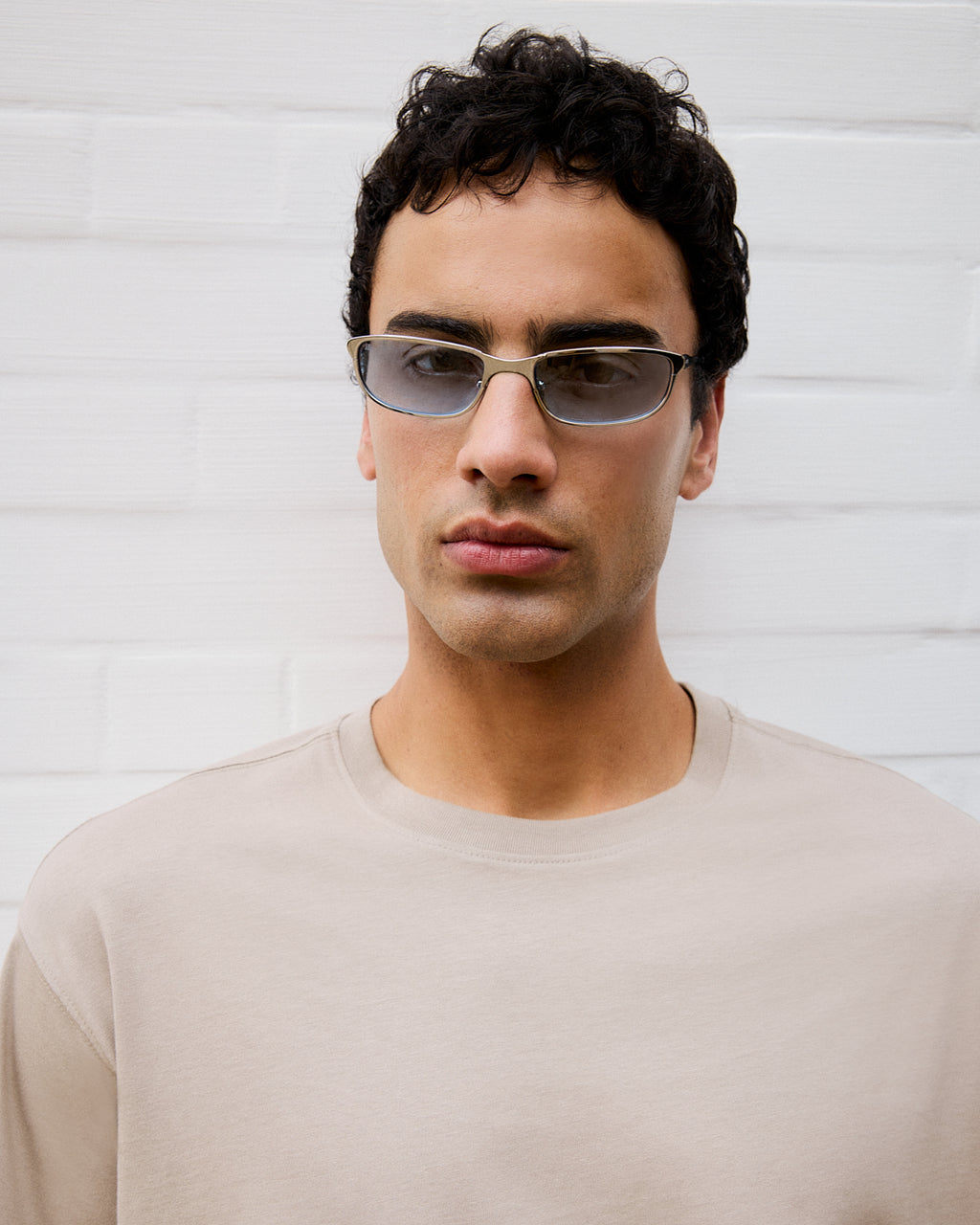 The Club Rectangular Men's Sunglasses in Blue