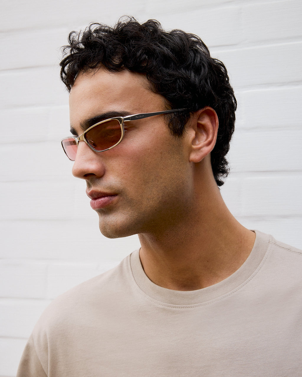 The Club Rectangular Men's Sunglasses in Red