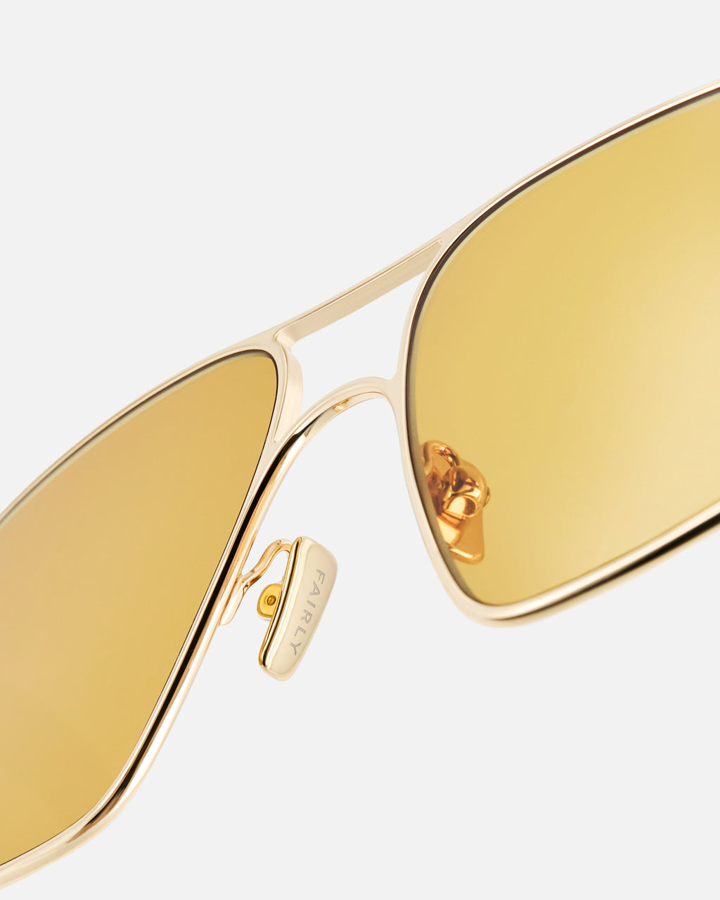 The Avery JF Colors Aviator Women's Sunglasses in Gold