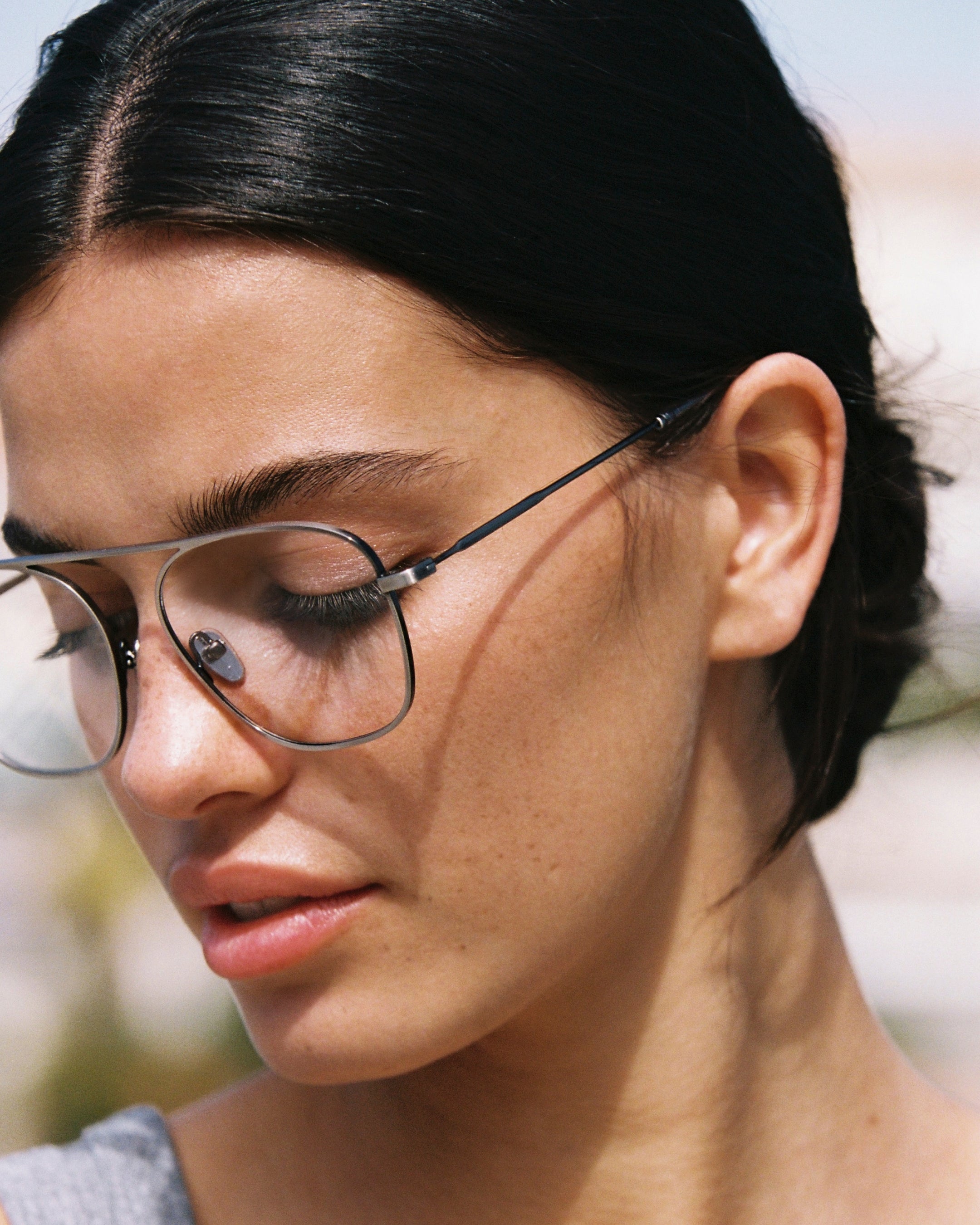 The Rocky Aviator Women's Eyeglasses in Gunmetal