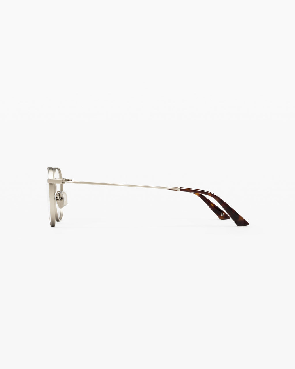 The Lenny Sechseckig Herrenbrillen in Silber