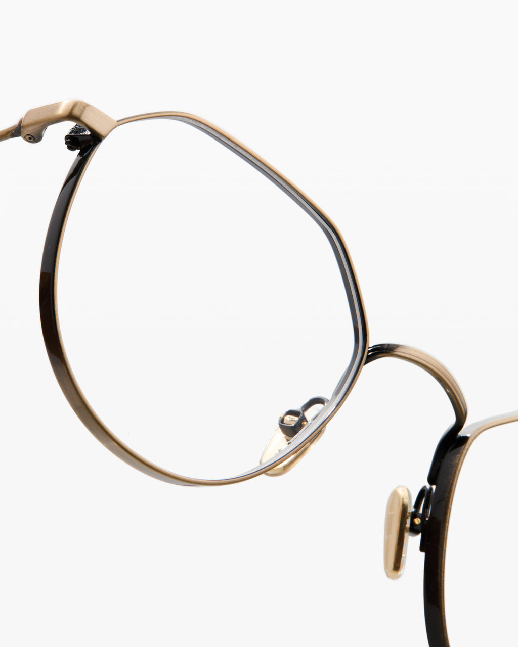 The Lenny Sechseckig Herrenbrillen in Gold