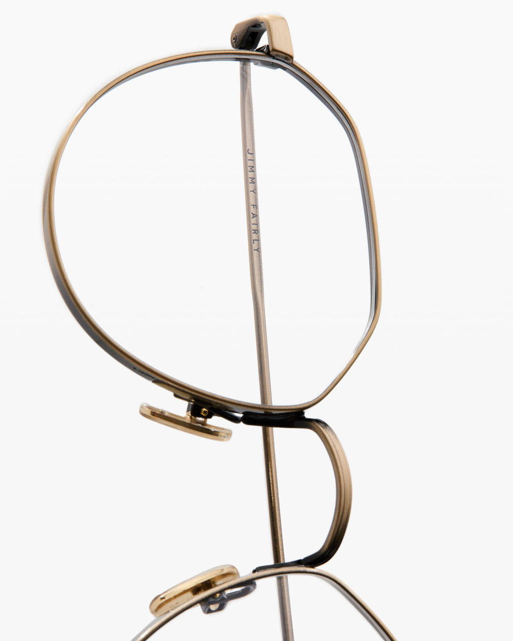 The Lenny Sechseckig Herrenbrillen in Gold