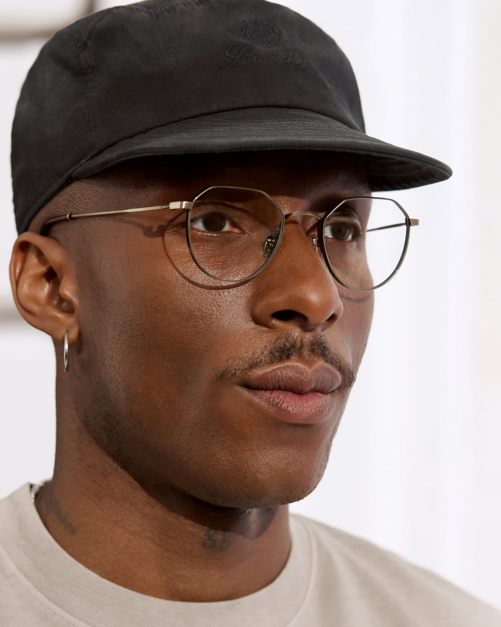 The Lenny Sechseckig Herrenbrillen in Gold