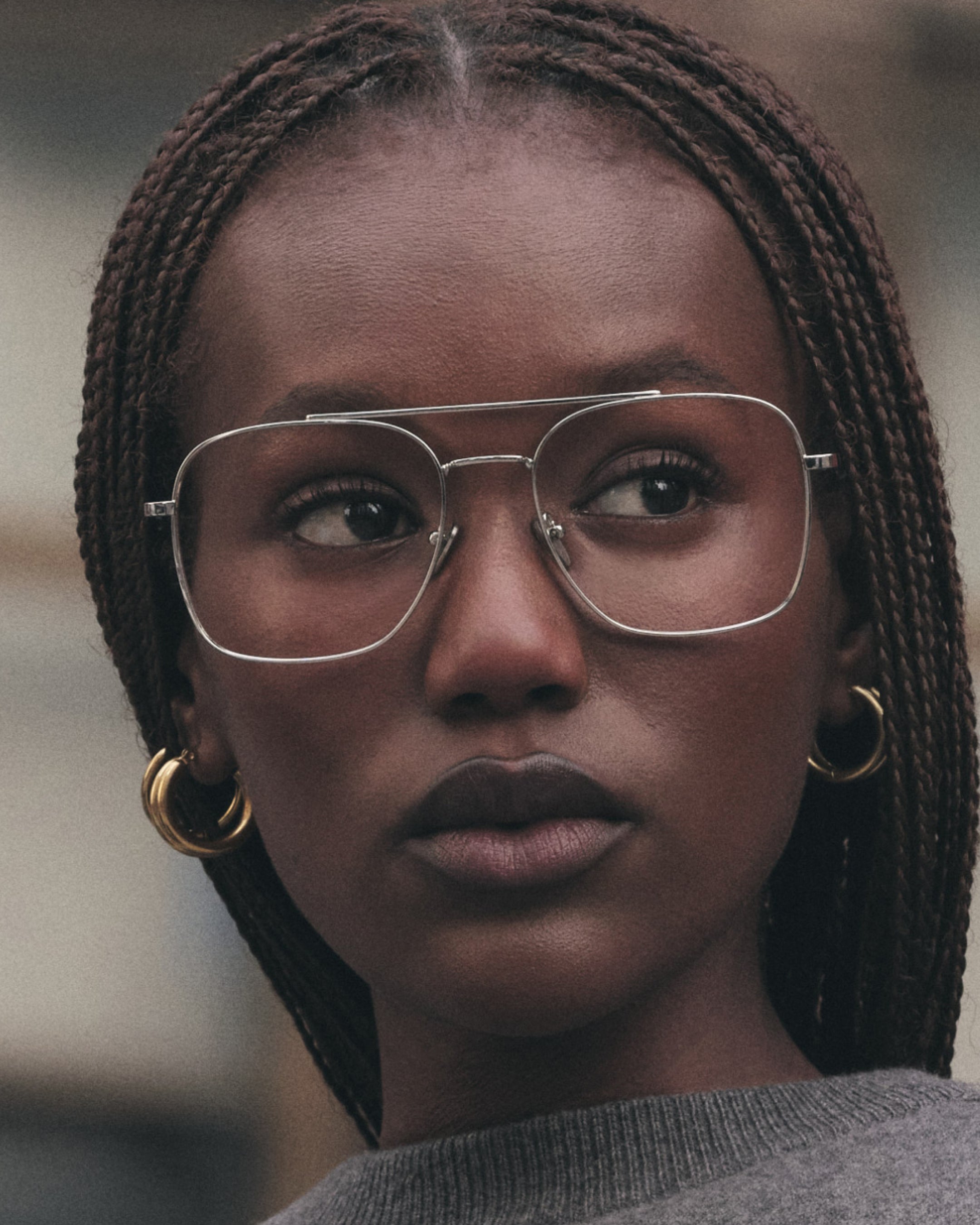 The Lizzie Medium Women's Eyeglasses in Silver | Jimmy Fairly EN FR