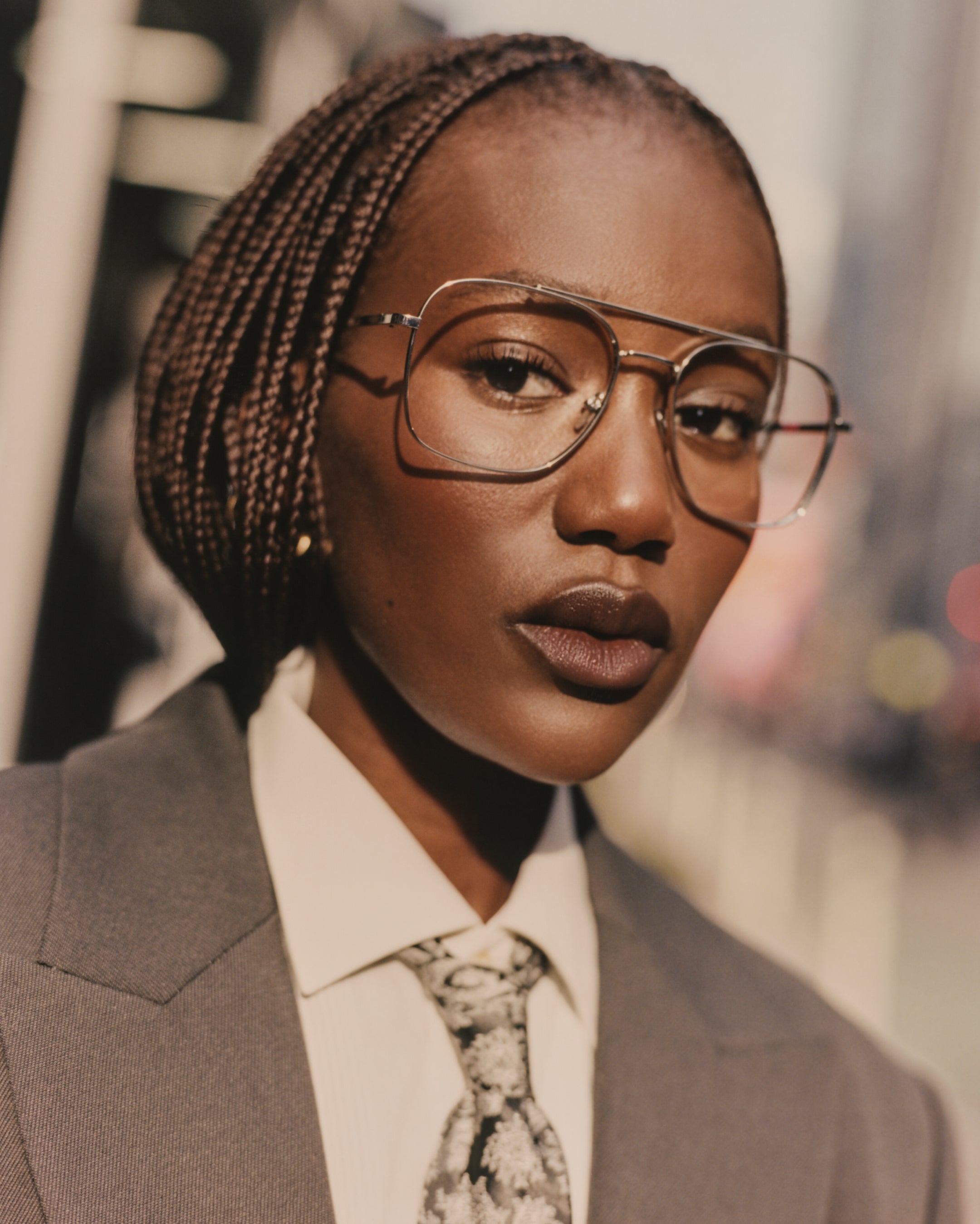 The Lizzie Medium Women's Eyeglasses in Silver | Jimmy Fairly US
