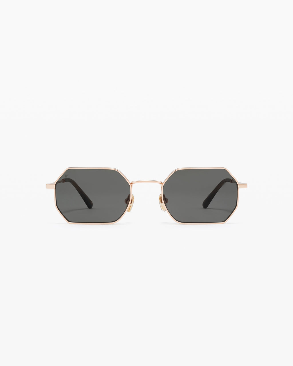 The Hike Hexagonal Women's Sunglasses in Gold