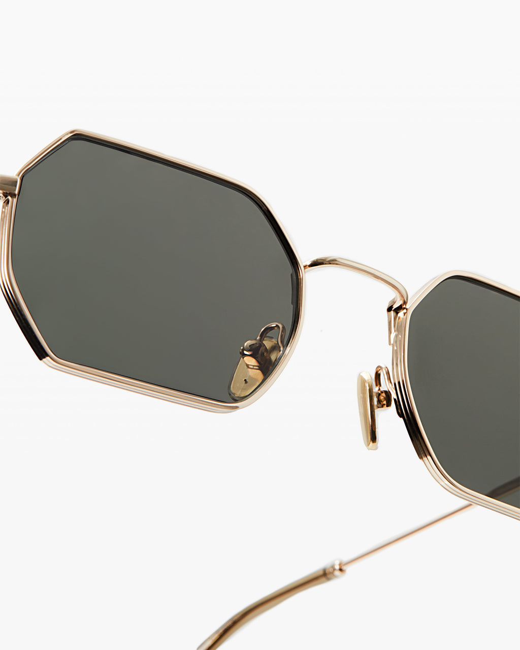 The Hike Hexagonal Women's Sunglasses in Gold