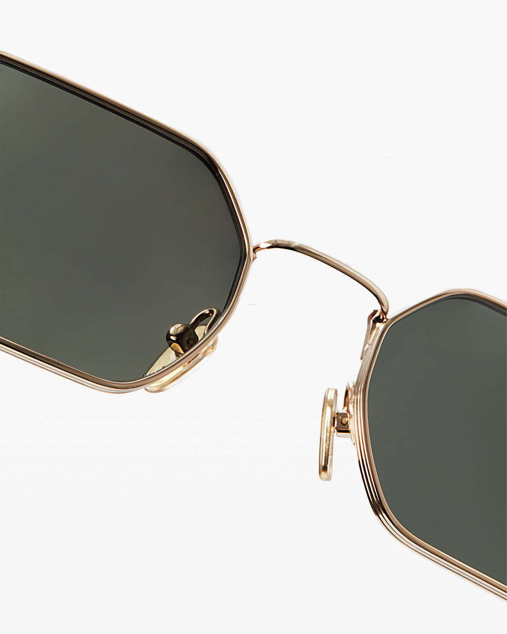 The Hike Hexagonal Women's Sunglasses in Gold