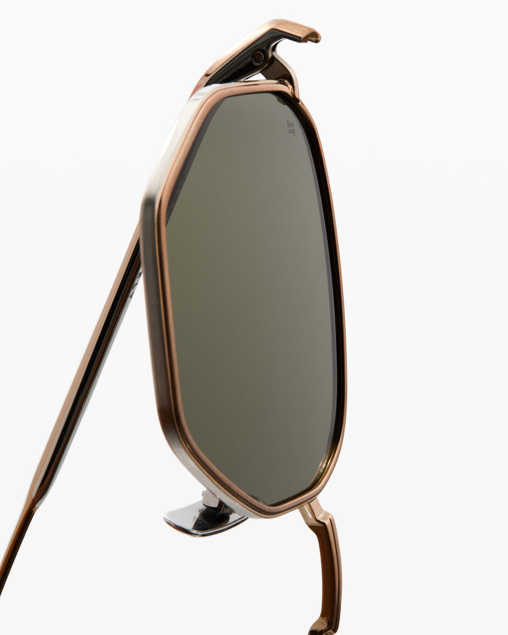 The Isha Sechseckig Herren-Sonnenbrillen in Gold