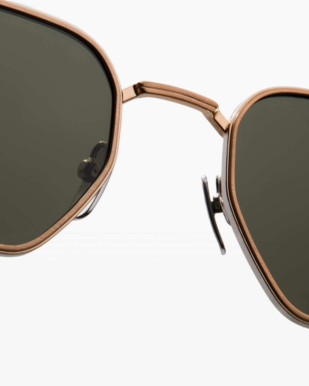 The Isha Sechseckig Herren-Sonnenbrillen in Gold