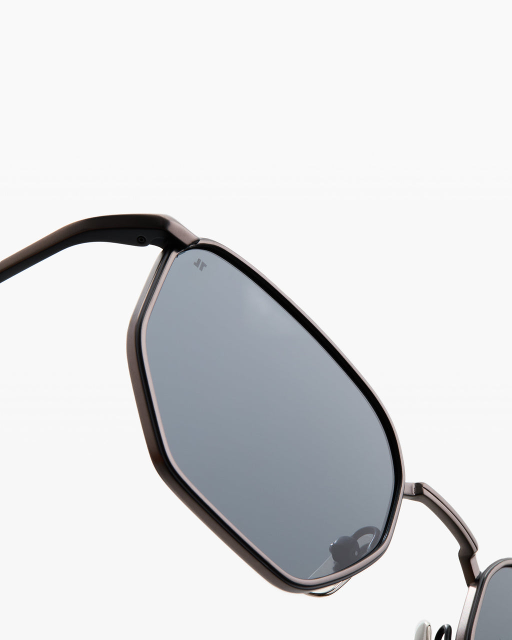 The Isha Hexagonal Men's Sunglasses in Gunmetal