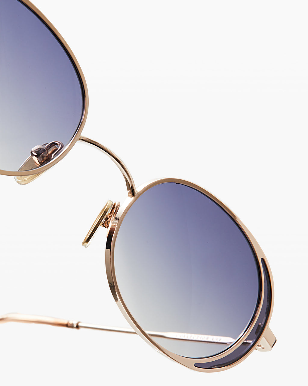 La Graziella Rond Lunettes de Soleil pour femme in Or
