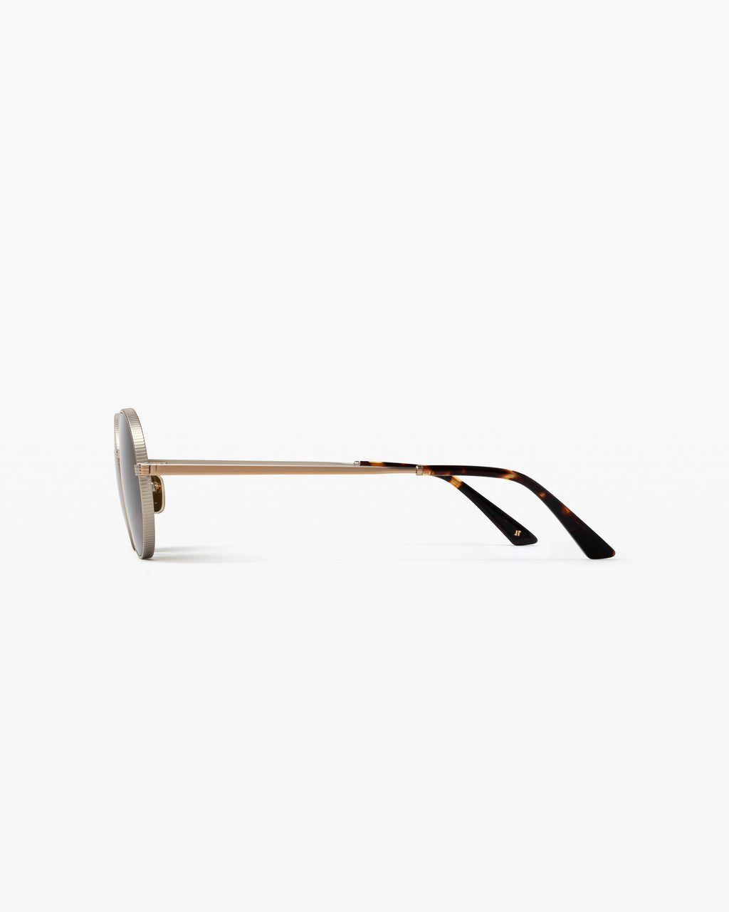 The Reos Rund Herren-Sonnenbrillen in Gold