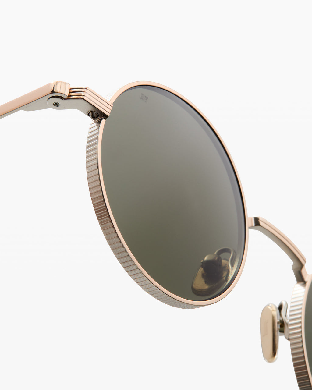 The Reos Rund Herren-Sonnenbrillen in Gold