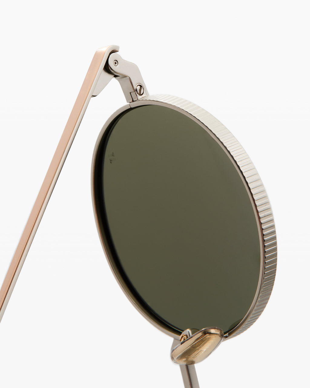 The Reos Rund Herren-Sonnenbrillen in Gold