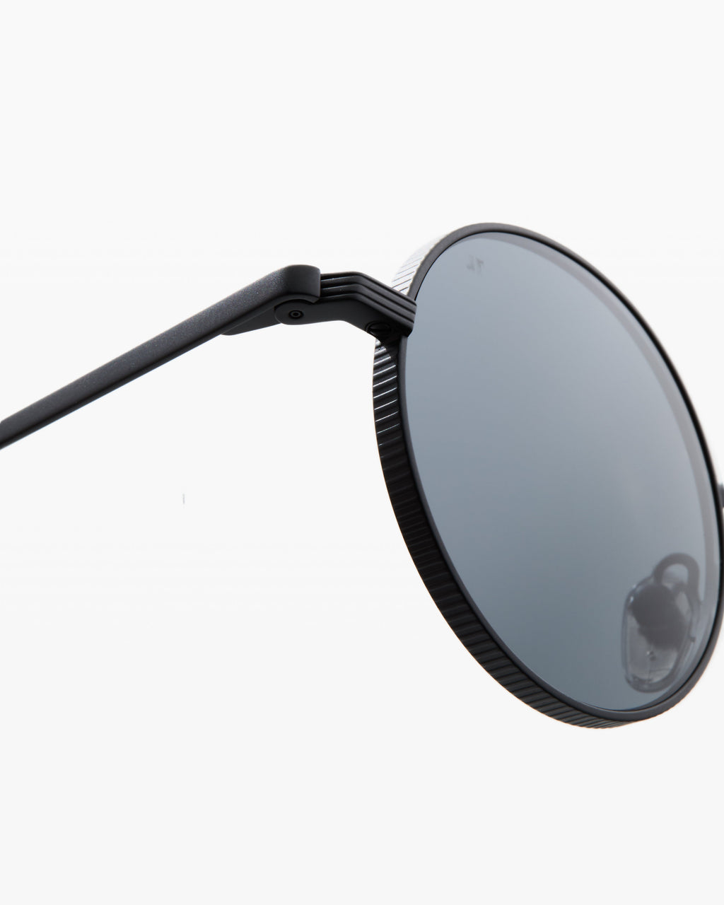 The Reos Rund Herren-Sonnenbrillen in Schwarz