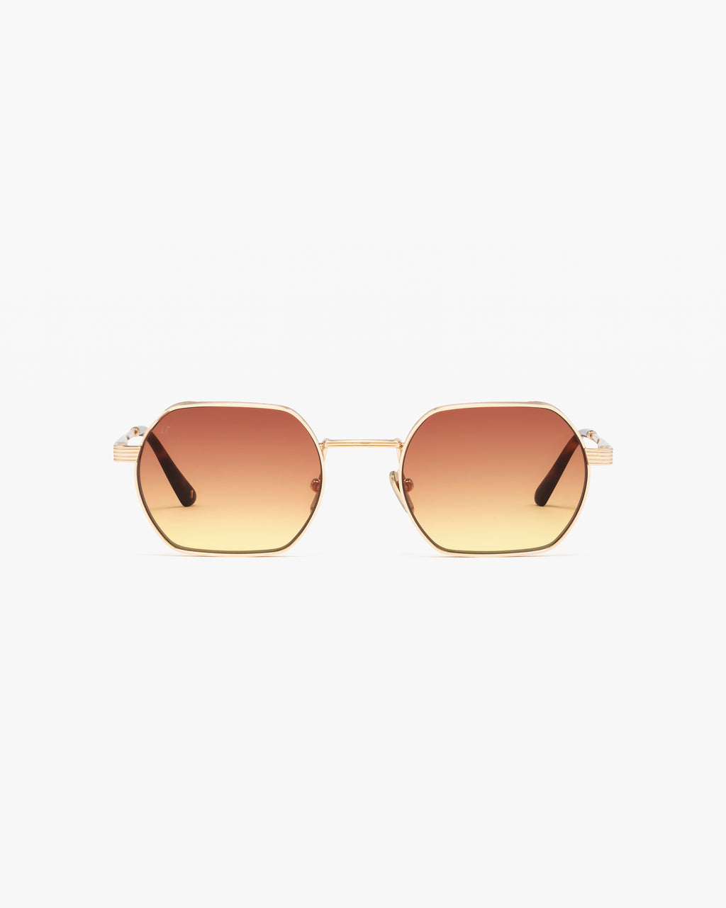 The Ben Rectangular Men's Sunglasses in Gold