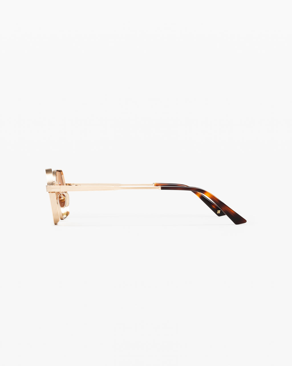 The Ben Rectangular Men's Sunglasses in Gold