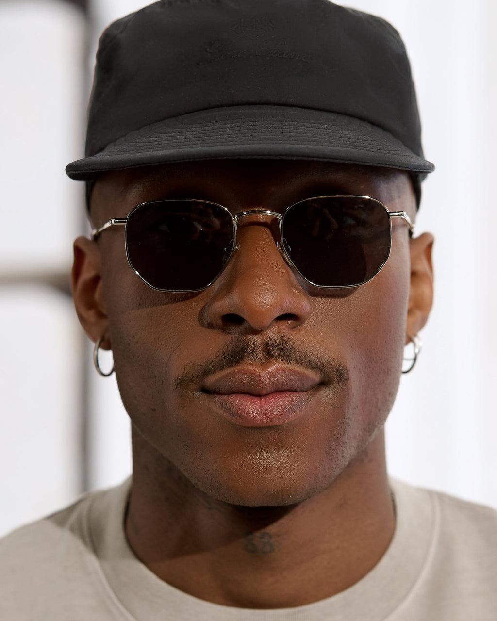 The Ash Sechseckig Herren-Sonnenbrillen in Gold