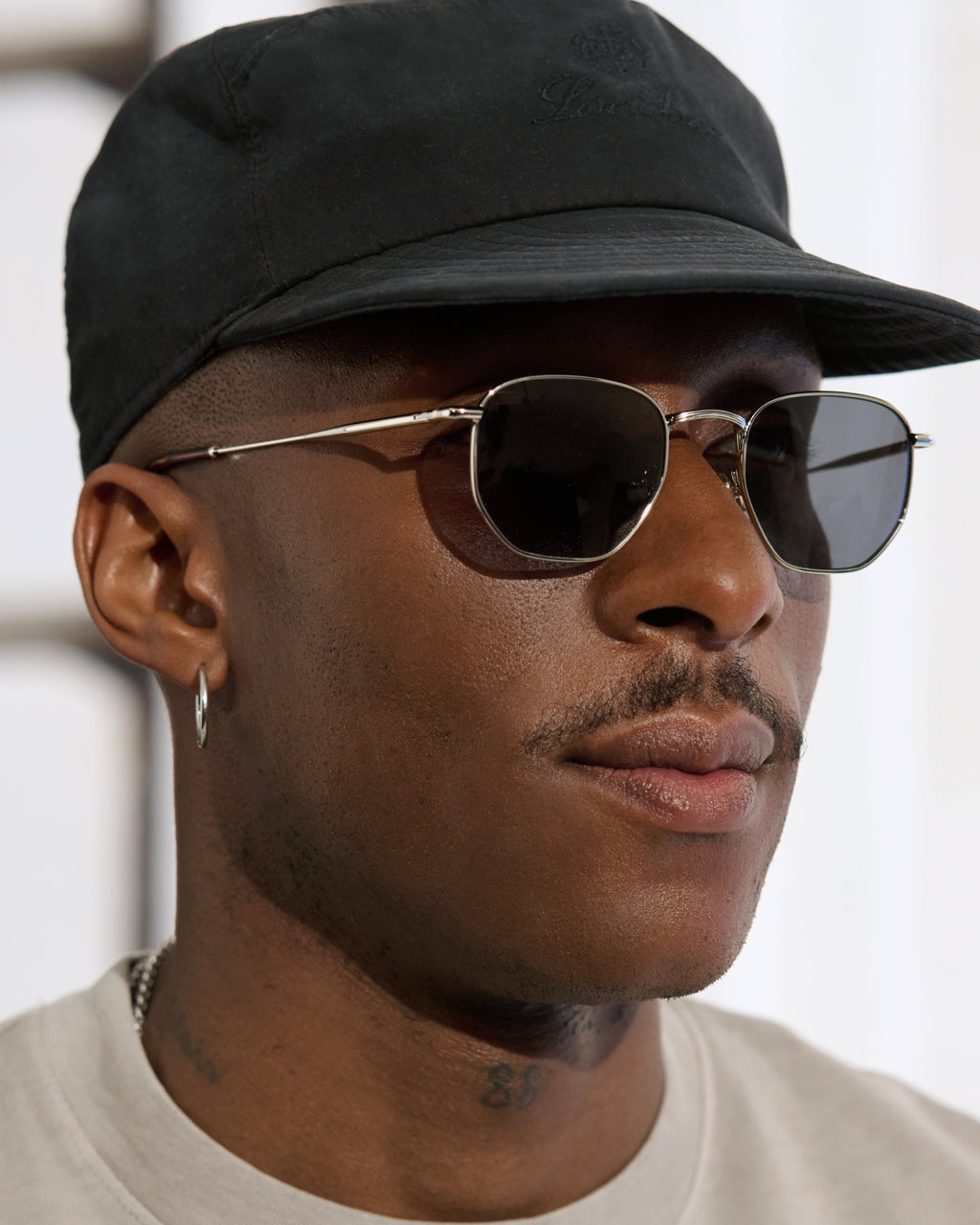 The Ash Sechseckig Herren-Sonnenbrillen in Gold