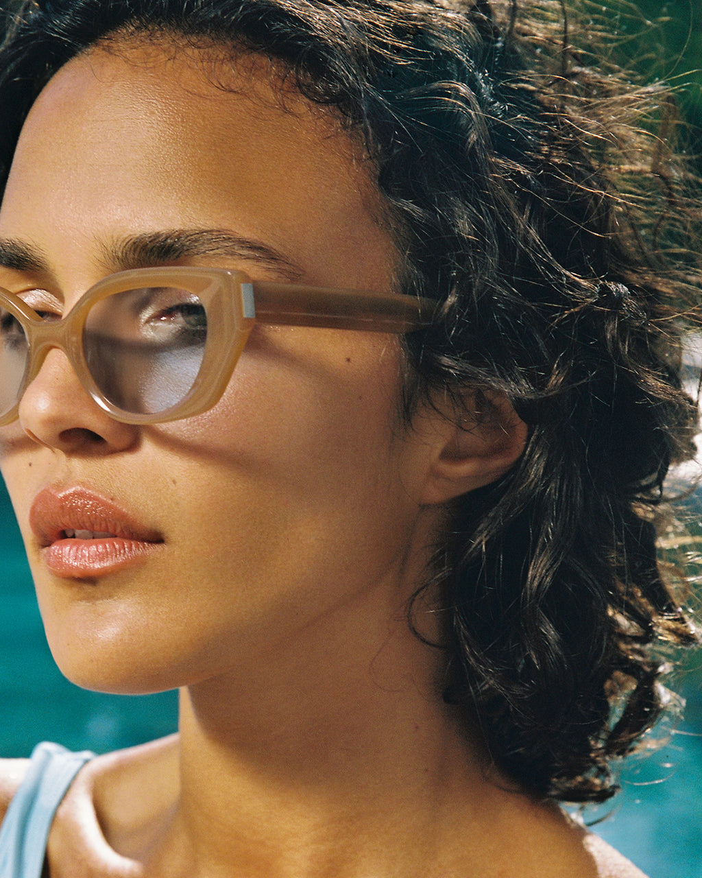 The Amalia Schmetterling Damen-Sonnenbrillen in Braun