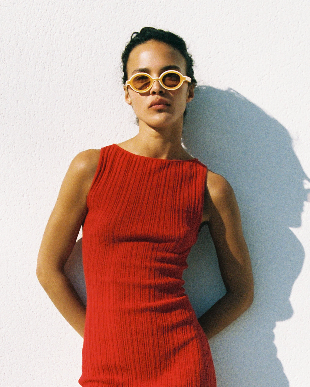 The Iva JF Colors Oval Damen-Sonnenbrillen in Orange