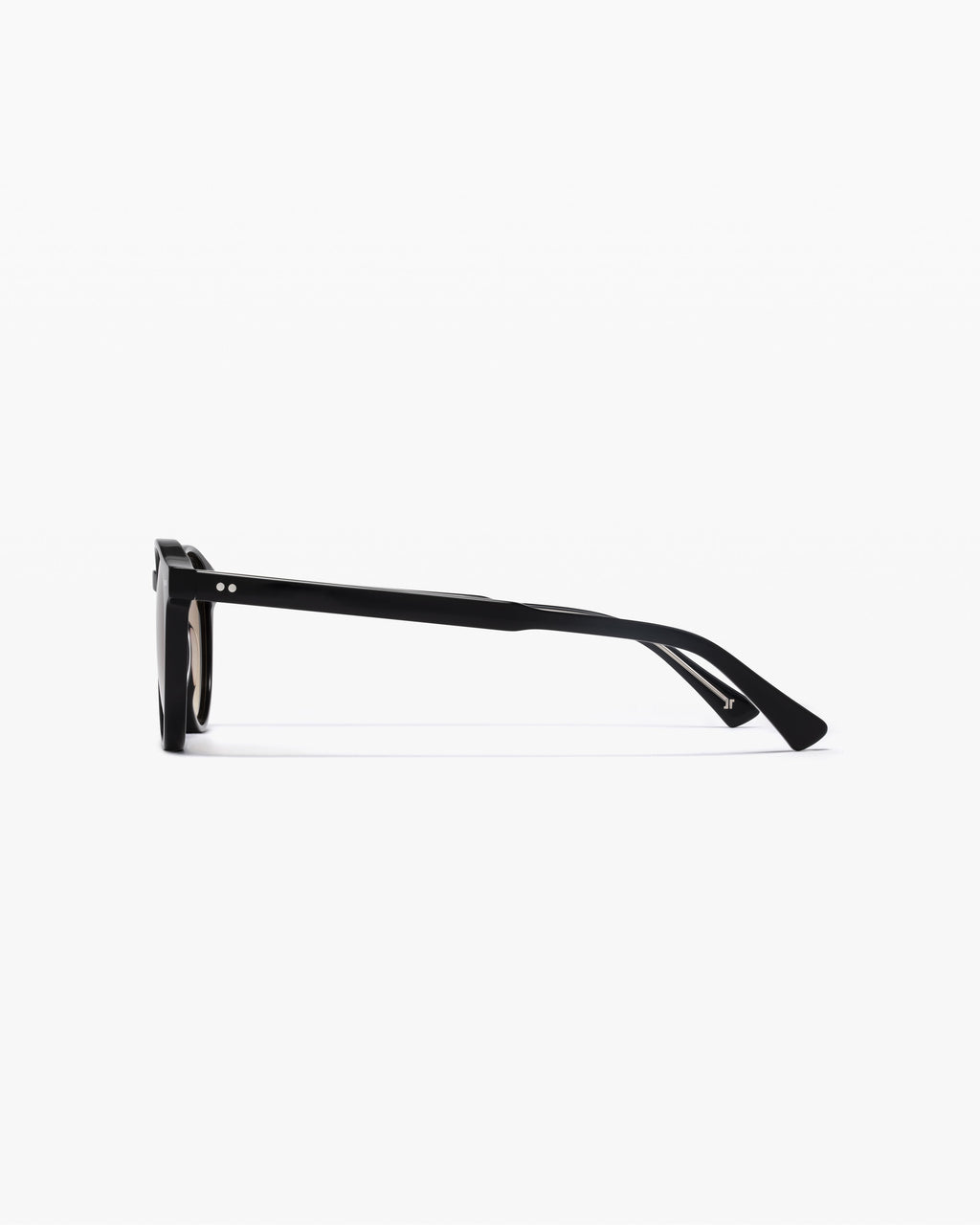 The Cloud Round Men's Sunglasses in Black