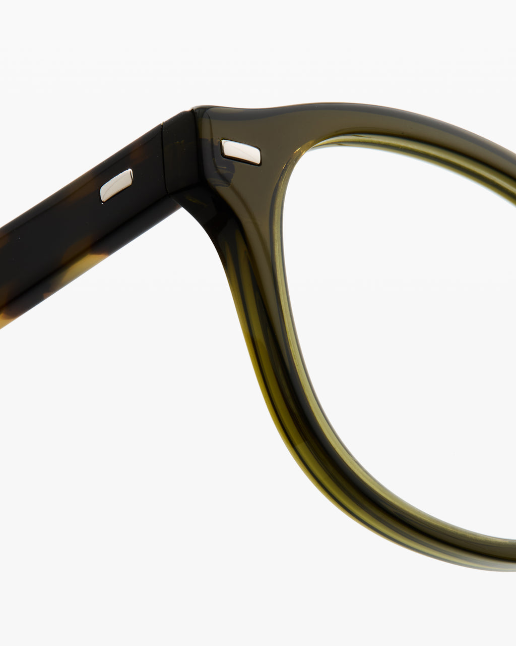 The Fox L Rechteckig Herrenbrillen in Dunkelgrün