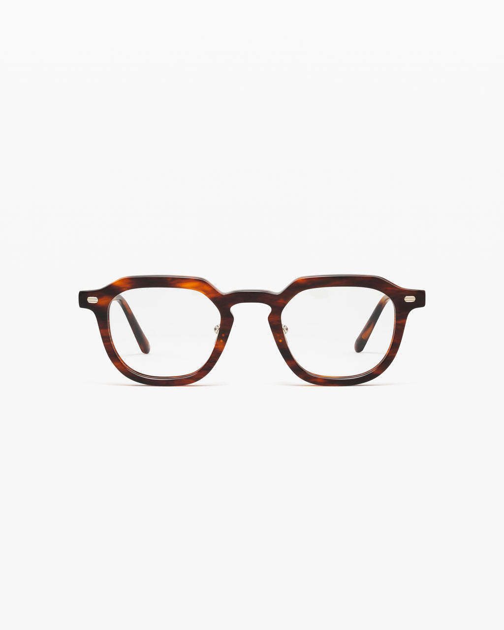 The Ortis Rechteckig Herrenbrillen in Dark Tortoise